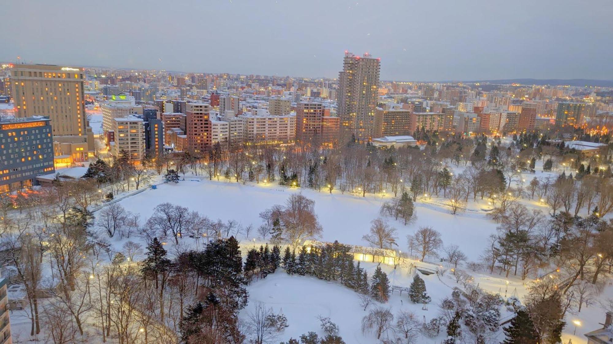 Premier Hotel Nakajima Park Sapporo Ngoại thất bức ảnh Harrods Run in the winter