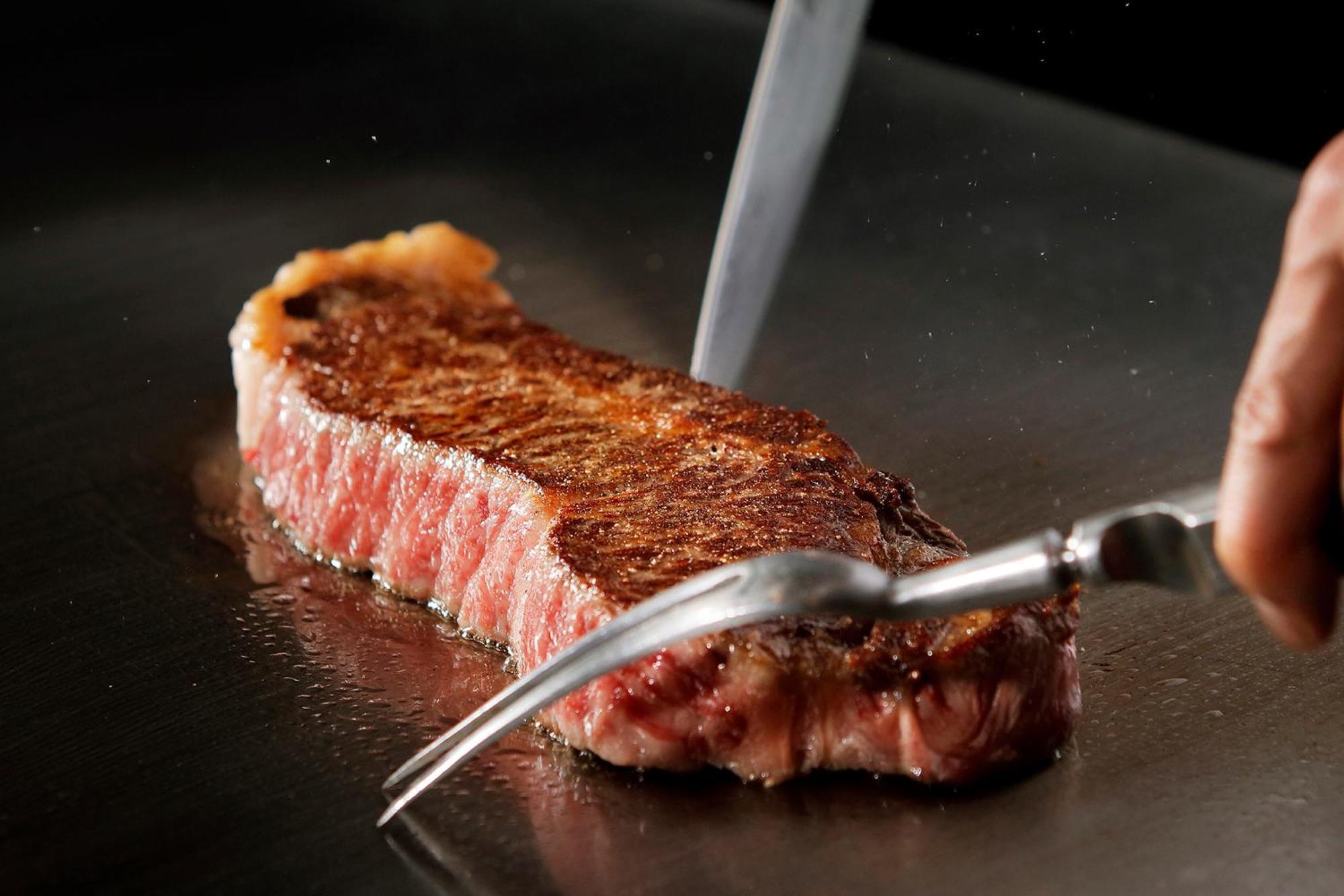 Premier Hotel Nakajima Park Sapporo Ngoại thất bức ảnh A steak being seared